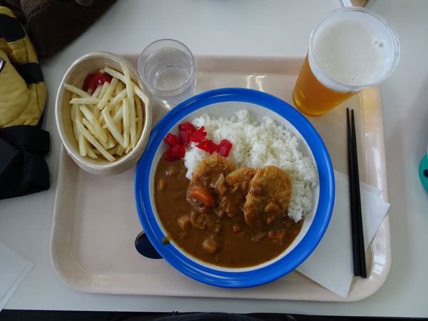 20180127の高畑スキー場でのお昼 ヒレカツカレー