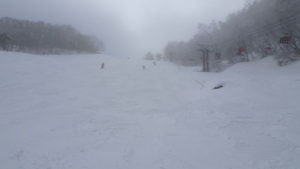 20211225_裏磐梯スキー場　上級コース（下部から）