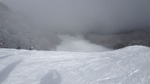 20211225_裏磐梯スキー場　上級コース（上部から）