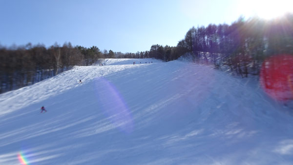 20220110_北日光・高畑スキー場　午後のレッドコースのコブ