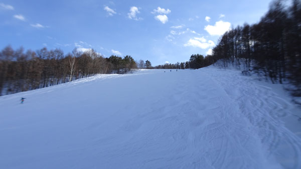 20220116_北日光・高畑スキー場　午後のレッドコースのコブ