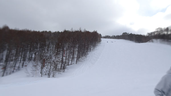 20220122_北日光・高畑スキー場　午後一番のレッドコース