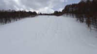 20220321_北日光・高畑スキー場　朝一番のレッドコースのコブ