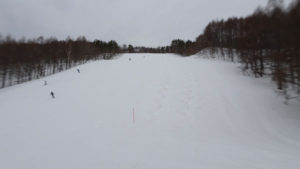 20220326_北日光・高畑スキー場　朝一番のレッドコースのコブ