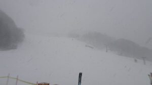 20221224_北日光・高畑スキー場　朝一番の猪谷ゲレンデ