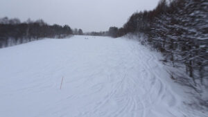 20230128_北日光・高畑スキー場　午後一番のレッドコース