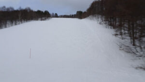 20230304_北日光・高畑スキー場　15時半過ぎのレッドコース
