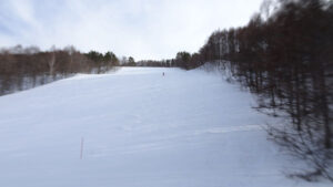 20230305_北日光・高畑スキー場　15時半のレッドコース