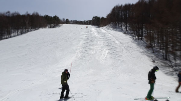 20230311_北日光・高畑スキー場　昼前のレッドコース