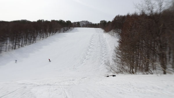 20230312_北日光・高畑スキー場　朝一番のレッドコース