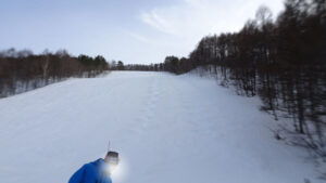 20230312_北日光・高畑スキー場　15時半頃のレッドコース