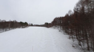 20230321_北日光・高畑スキー場　15時40分過ぎのレッドコース
