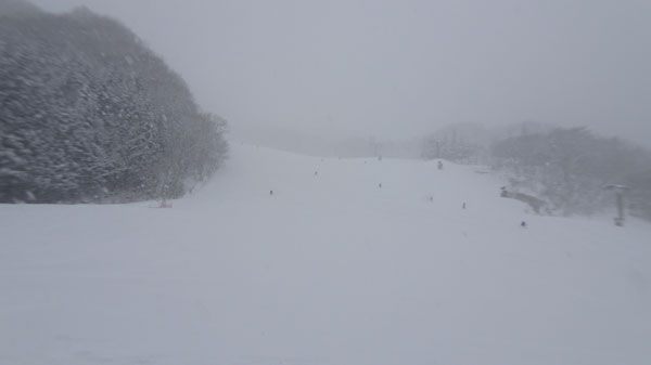 20240108_朝一番の猪谷ゲレンデ