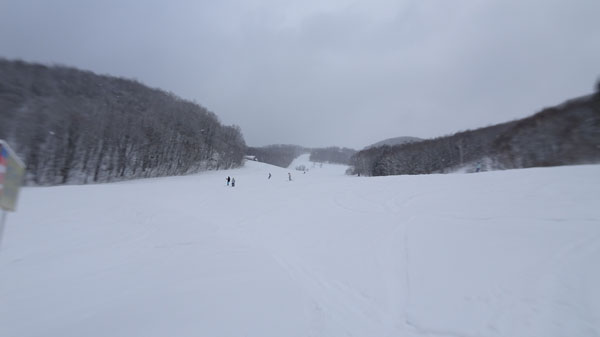 20240113_北日光・高畑スキー場　昼頃のブラックコース