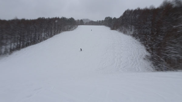 20240113_北日光・高畑スキー場　午後一番のレッドコース