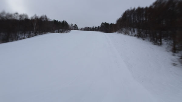 20240120_北日光・高畑スキー場　朝一番のレッドコース