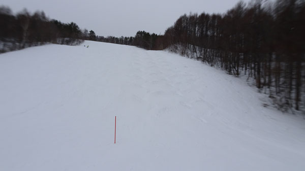 20240120_北日光・高畑スキー場　15時過ぎのレッドコース