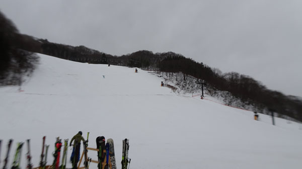 20240121_北日光・高畑スキー場　朝一番の猪谷ゲレンデ