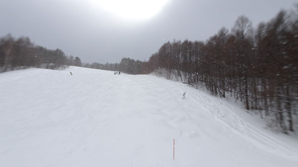 20240127_北日光・高畑スキー場　昼前のレッドコース