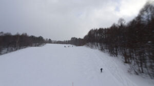 20240127_北日光・高畑スキー場　16時過ぎのレッドコース