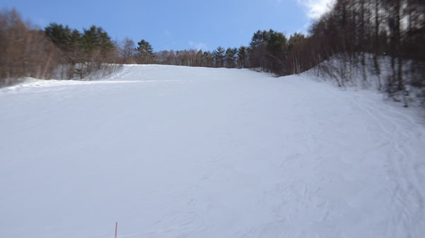 20240212_北日光・高畑スキー場　15時過ぎのレッドコース