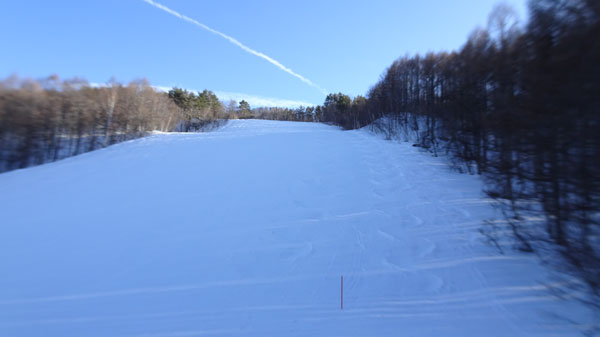 20240217_北日光・高畑スキー場15時45分のレッドコース